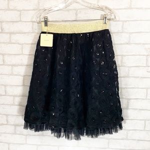 A’reve black sequined skirt size Medium